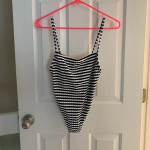Solid and Striped Bathing Suit